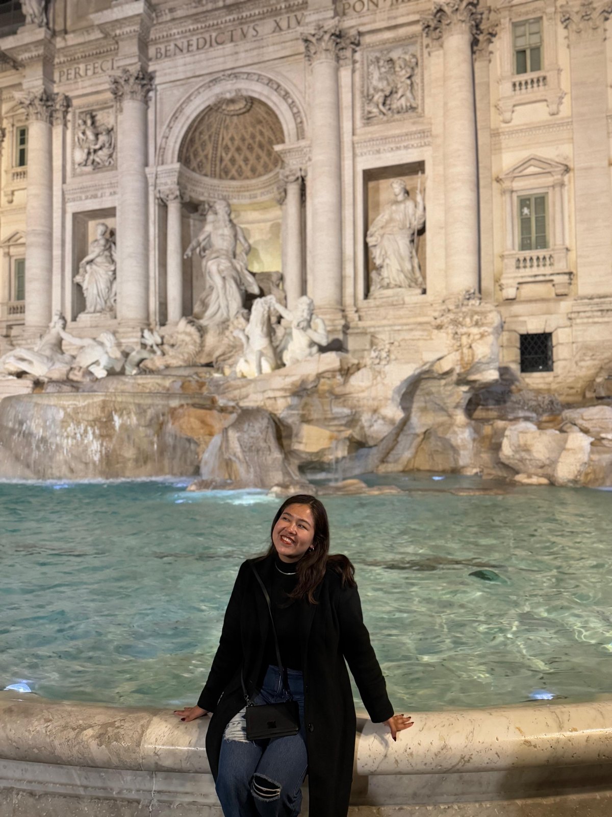 Camila Alvarez viajando en Roma